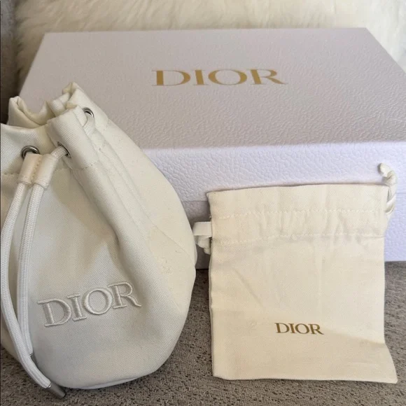 Dior Drawstring Pouch Duo with authentic gift box - Picture 2 of 5